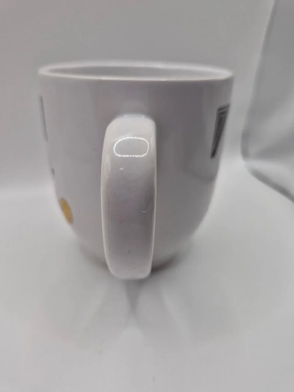 Disney Mickey Mouse White Ceramic Mug With Monogram T Design 16 Oz